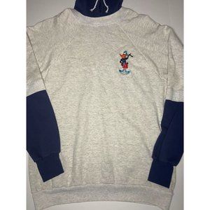 Vintage Looney Tunes Daffy Duck Rap Hoodie Style 2 Color Warner Bros Large